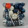 Set of jewelry plastic 40 pcs "Winter Joy" White-blue