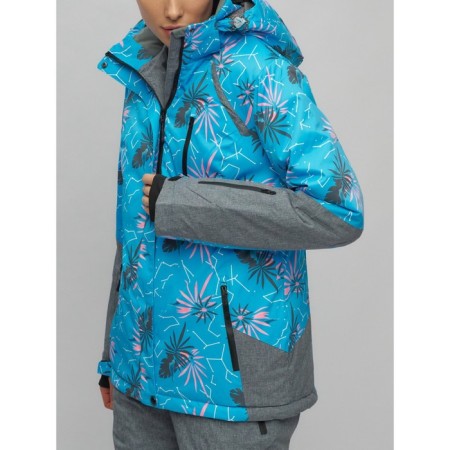 Ski suit female, size 42, blue color-27