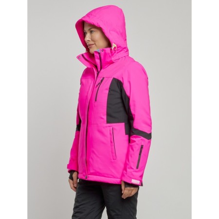 Ski jacket women's winter, size 46, pink color-2