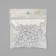 Beads for creativity plastic "East pattern" white-silver set 20 g 1x0.8x0.8 cm