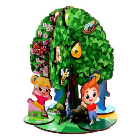 Board game "Magnetic apple tree"-4