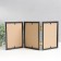 Photo frame plastic 10x15 cm, triple vertical, silver