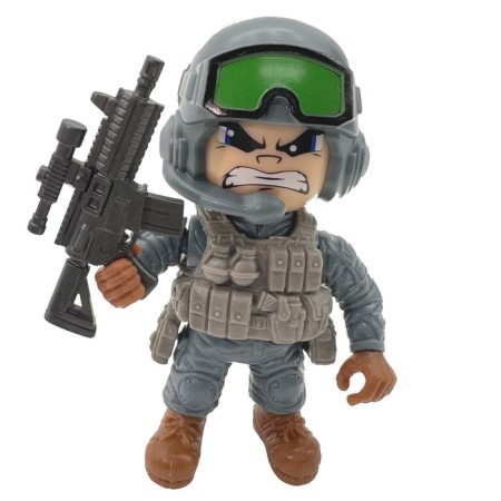 FUNKY TOYS figure "Special Forces", in gray-green uniform, 8 cm, mix-10