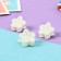 Hair crab "Beatrice Bunny" (set of 5 pcs) chamomile, 3 cm, white