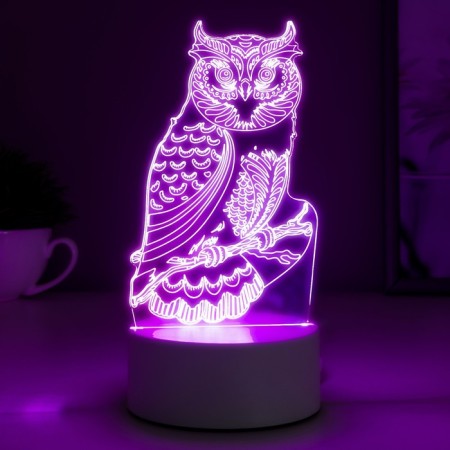 Owl lamp Led RGB from the network-2