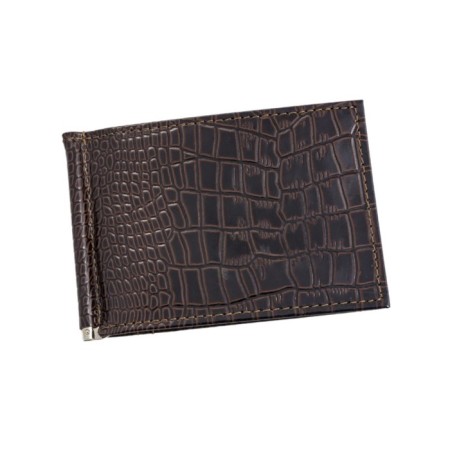 Build clamp, coins, crocodile, brown color