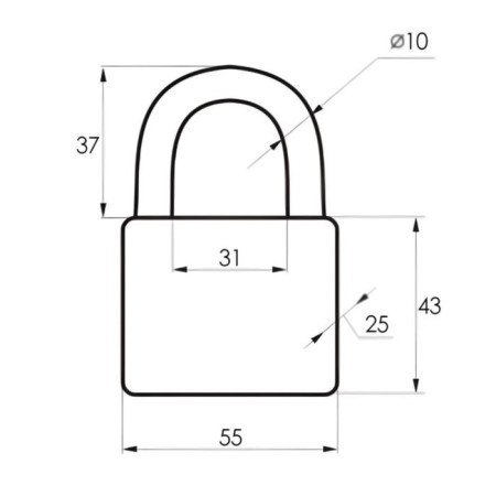 Locking castle No. 60-1