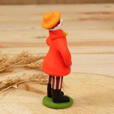 Dymkovo toy "Man with a gift", mix-6
