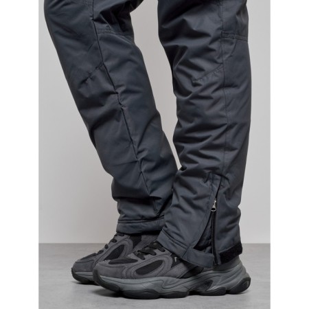 Semi-combinezone ski insulated male winter, size 48, dark gray color-14