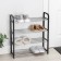 Shoe -shoe Dolyana, 4 tiers, 50 × 19 × 60 cm, black color