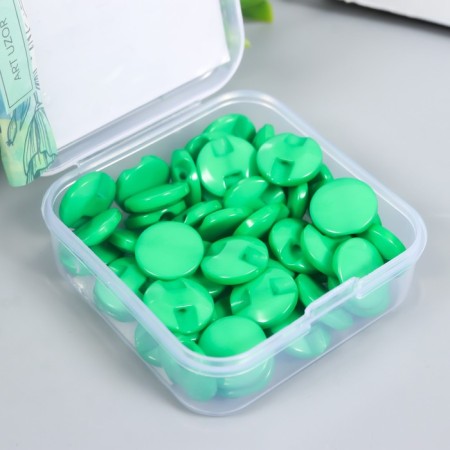 Buttons plastic on the midnight "Kruglyash grass" 1.3x1.3 cm set 50 pcs 2x5x5.5 cm-4