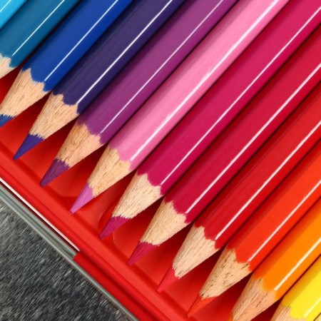 Pencils 24 colors Faber-Castell "Castle", hexagonal case, sharpened, in a metal box-3