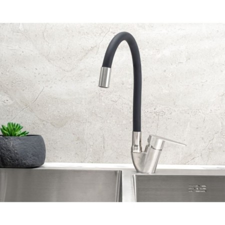 Kitchen mixer "RMS" SUS126BL-016F, flexible spout, one-leaf, black/satin-1