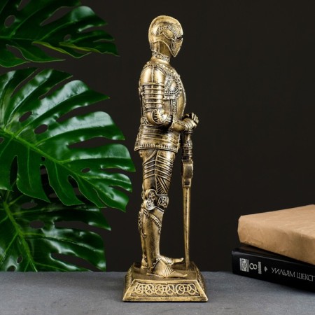 Figure "Knight" Bronze, 11.5x13.5x37cm-1