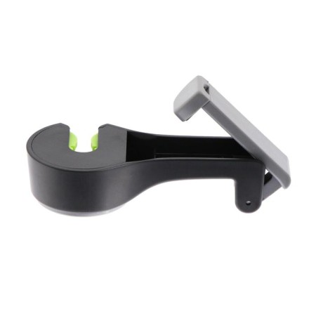 Torso-chuckle, on a headrest with a phone holder-3