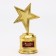 Cup Award Figure: Star of a cast “well done” gold, plastic, 16 x 6 cm.