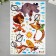 Sticker Plastic Interior color "Beasts Musicians on Monocycle" 60x90 cm