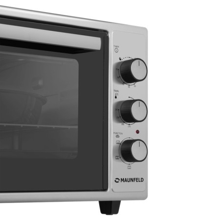Mini-fucked Maunfeld MMO-483MGR01, 1500 W, 48 l, 50-280 ° C, convection, timer, gray-black-5