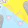 Hair elastic band "Cuckus" (set 2 pcs) stars, 3 cm, mix