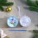 Christmas tree decoration for coloring "Snowman" Size: 8 cm; 2 pcs., Brush
