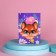 Gift set for the girl "fox", bag, gum set, notebook, tattoo