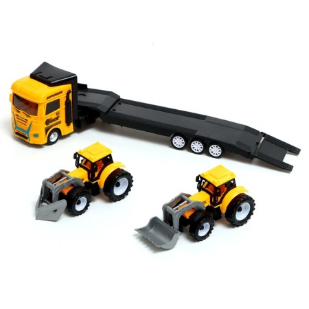 Truck inertial "Avtovos", with 2 tractors, color mix-3
