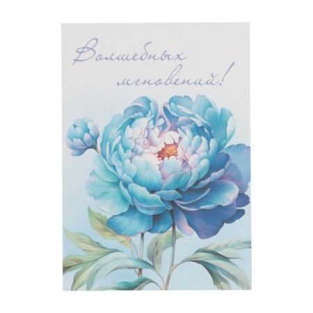 Set of mini-postcard "Flowers" 7.6 x 10.6 cm-19