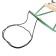 Sled "breeze 1", olive color