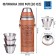 Flaw for alcohol "Man No. 1", stainless steel, 300 ml, 3 piles of 30 ml