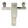 Zein bath mixer, square, short surge, with a shower set, stainless steel. Steel, satin