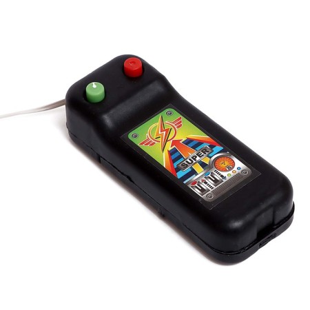 The Stroytechnics machine, at remote control, works from batteries, mix-8