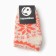 New Year. Women's socks, gray/orange color, rr 25-27