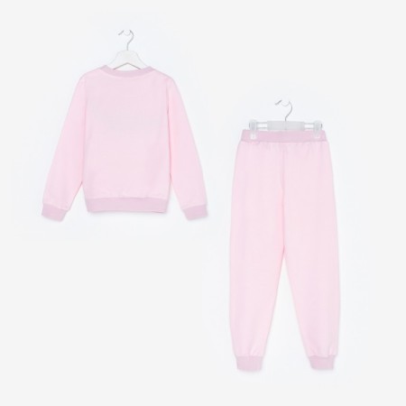 Костюм для девочки PUMA (свитшот, брюки), цвет розовый, рост 122 см (7 лет)-8