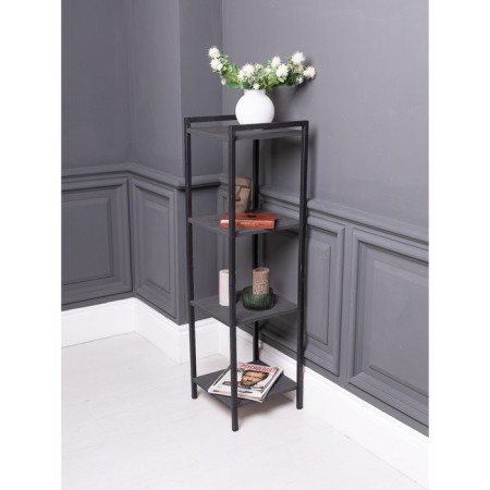 Metal rack "Energy Loft", 120 x 35 x 35 cm, black, ash anchor