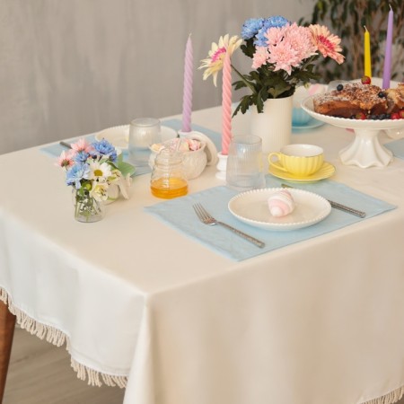 Set of napkins Ethel Color Blue, 30x40 cm - 4 pcs, 100% flax 170 g/m2-4
