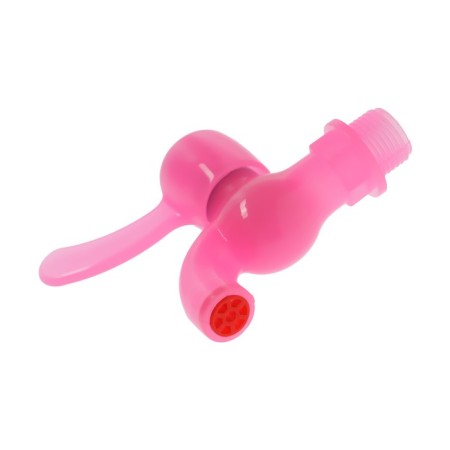 Water cutting tap zein, with a flat handle, pp, with a ball mechanism, pink-3