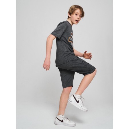 Sports suit for a boy, height 146 cm, gray color-1