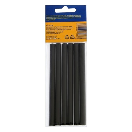 Glue rods tundra, 7 x 100 mm, black, 6 pcs.-6