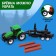 Tractor inertial "Farmer", with a trailer