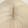 Artificial wig, with a bang, imitation of the skin, 30 cm, milk color