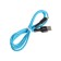 Smartbuy S21, microUSB cable - USB, 2.4 A, 1 m, charging + data transfer, blue