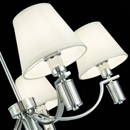 Suspended EVOLUCE lamp. SLE111303-05. Monza. 5x40 watts, E14, 69x69x24.5 cm, chromium color-5