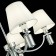 Suspended EVOLUCE lamp. SLE111303-05. Monza. 5x40 watts, E14, 69x69x24.5 cm, chromium color