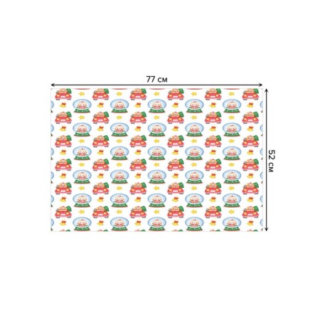 Bathroom mat “Fairytale cats”, anti -slip, size 52x77 cm-1