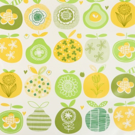 Baby oilcloth "apples", rn. 50x70 cm., WITHOUT-1