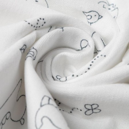 Flanel diaper, size 75x120 cm, color mix, 170 g/m, cotton 100%-4