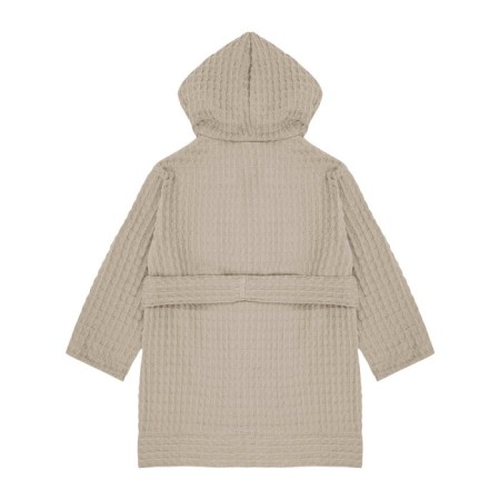Baby waffle robe, height 86-92 cm, color beige-2