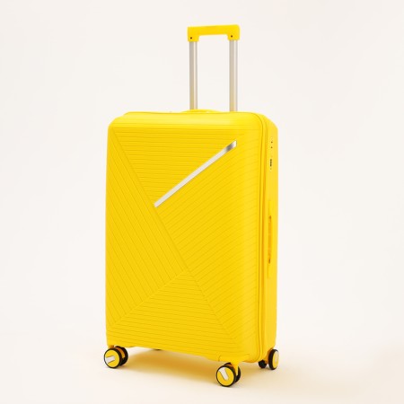 Big suitcase 28 ", lightning department, code castle, 4 wheels, yellow color