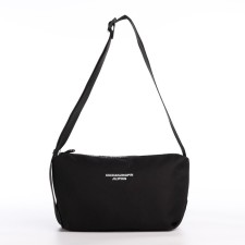 Youth bag with zipper, black color