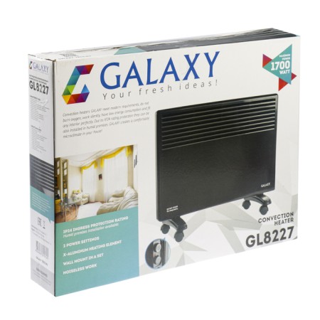 Galaxy GL 8227 heater, convector, 1700 watts, 15 m², 2 modes, black-4